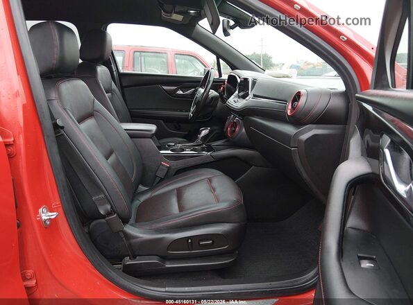 3GNKBKRS1MS520362 2021 CHEVROLET BLAZER Red Սալոնի դիմացի տեսք