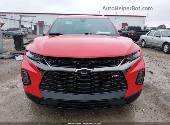3GNKBKRS1MS520362 2021 CHEVROLET BLAZER Red Սալոնի հետևի տեսք
