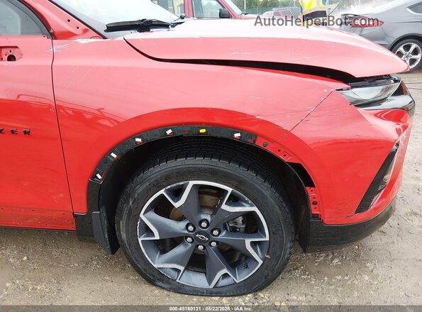 3GNKBKRS1MS520362 2021 CHEVROLET BLAZER Red Դիմացի տեսք