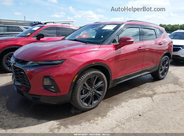 3GNKBKRS3LS591769 2020 CHEVROLET BLAZER Red Przód lewy