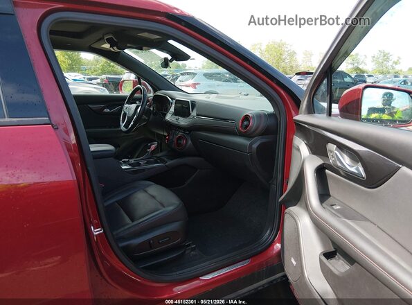 3GNKBKRS3LS591769 2020 CHEVROLET BLAZER Red Widok wnętrza z przodu