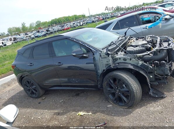 3GNKBKRS4MS551539 2021 CHEVROLET BLAZER Черный Вид задней части салона
