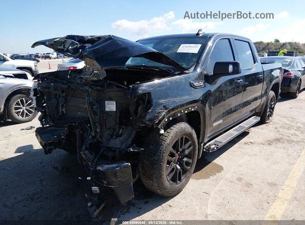 3GTP8CED0NG108769 2022 GMC SIERRA Black Առջևի ձախ երեք քառորդ տեսարան