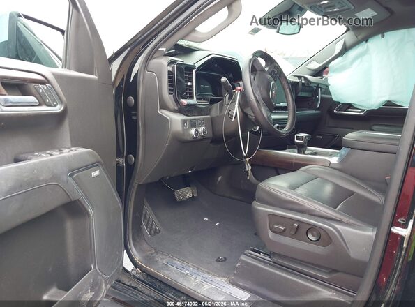 3GTPHDEDXNG638737 2022 GMC SIERRA Black წინა სალონის ხედი