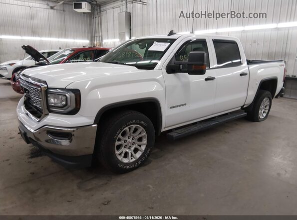3GTU2LEC7HG400483 2017 GMC SIERRA White Առջևի ձախ երեք քառորդ տեսարան