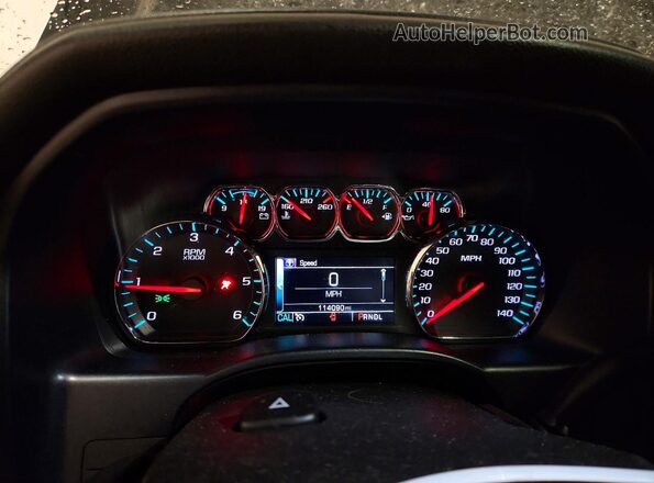 3GTU2NEC1JG475360 2018 GMC SIERRA Черный Вид щитка приборов