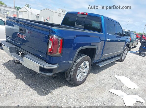 3GTU2NEC2JG546419 2018 GMC SIERRA Blue Задня права чверть