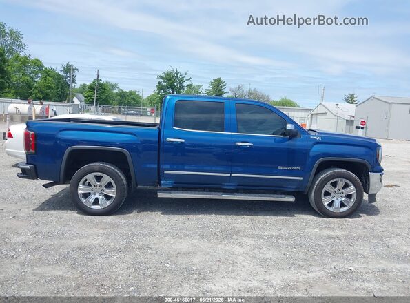 3GTU2NEC2JG546419 2018 GMC SIERRA Blue Вид щитка приладів