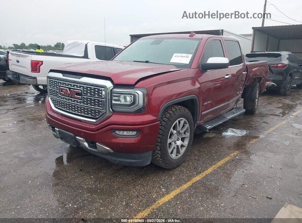 3GTU2PEC2HG409602 2017 GMC SIERRA Burgundy Առջևի ձախ երեք քառորդ տեսարան