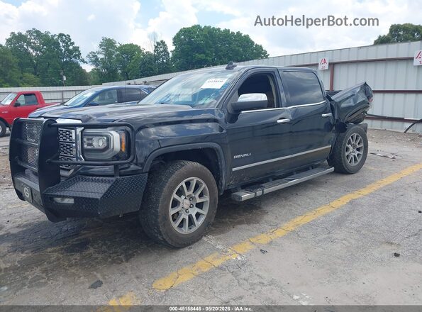 3GTU2PEC5JG182248 2018 GMC SIERRA Черный Передняя левая четверть