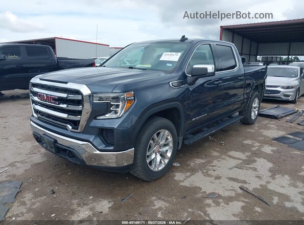 3GTU9BED0KG141308 2019 GMC SIERRA Blue წინა მარცხენა ხედი სამი მეოთხედიდან