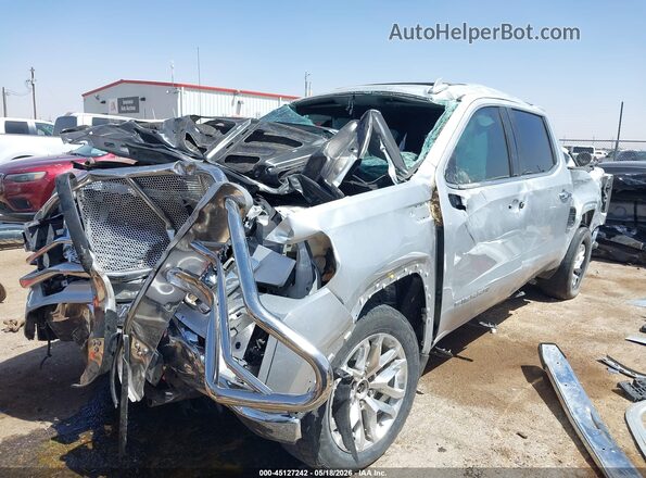 3GTU9DED6NG158744 2022 GMC SIERRA Silver წინა მარცხენა ხედი სამი მეოთხედიდან