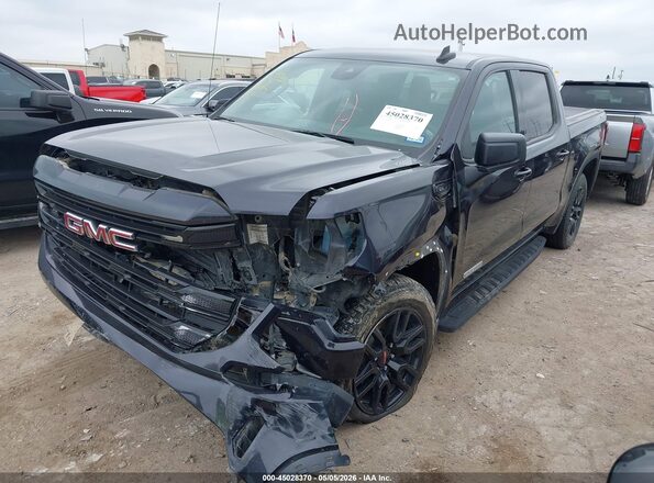 3GTUUCED8RG376084 2024 GMC SIERRA Black წინა მარცხენა ხედი სამი მეოთხედიდან