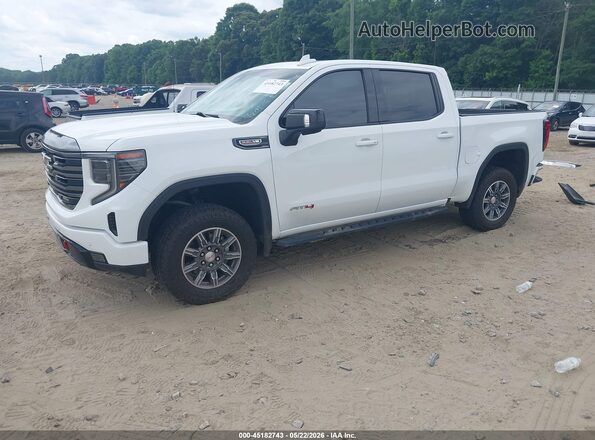 3GTUUEELXRG299804 2024 GMC SIERRA White Առջևի ձախ երեք քառորդ տեսարան