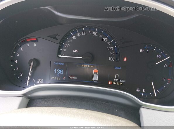 3GYFNAE36GS580940 2016 CADILLAC SRX Gray Հետևի նստատեղերի տեսք