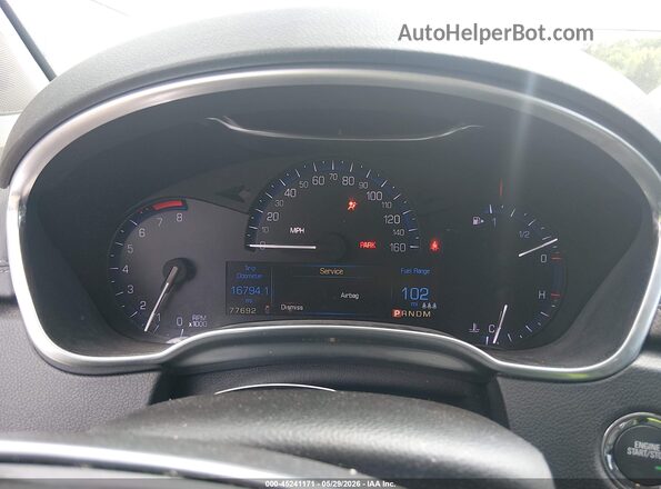 3GYFNDE30GS525286 2016 CADILLAC SRX Черный Вид задних сидений
