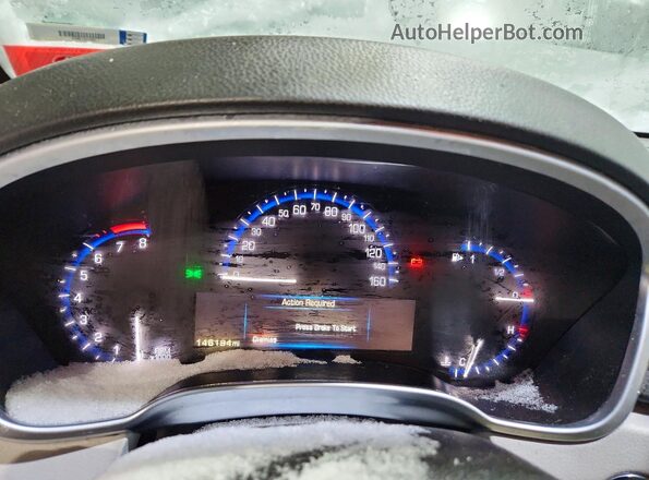 3GYFNEE30GS572565 2016 CADILLAC SRX Черный Вид щитка приборов