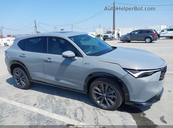 3HDSA1H53SM707376 2025 ACURA ADX Gray Вид задньої частини салону