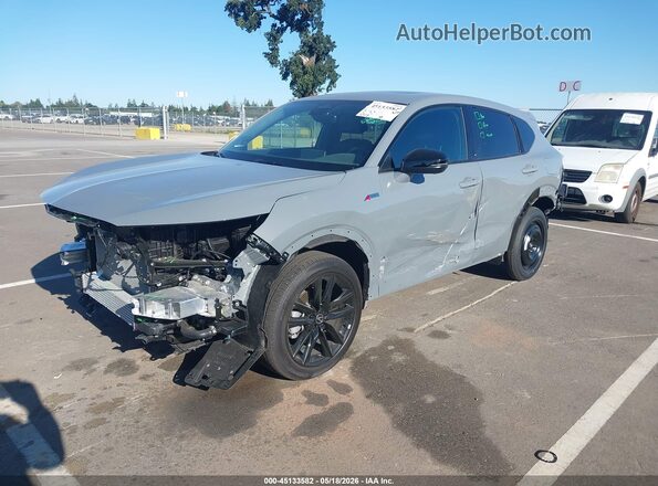 3HDSA2H73SM716201 2025 ACURA ADX AWD W/A-SPEC ADV Gray Առջևի ձախ երեք քառորդ տեսարան