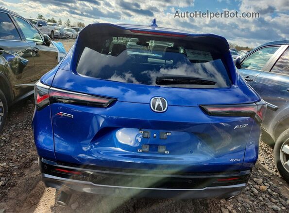 3HDSA2H74SM716899 2025 ACURA ADX Blue უკანა ხედი