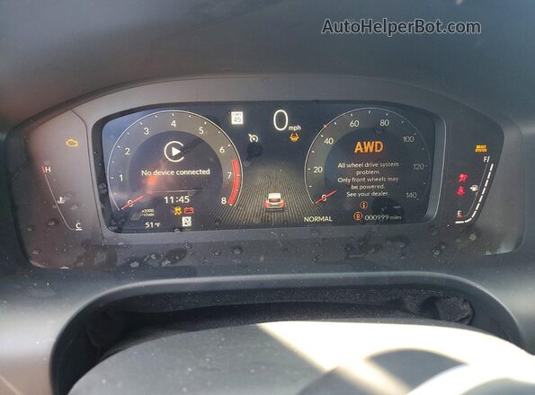 3HDSA2H74SM716899 2025 ACURA ADX Blue ხელსაწყოთა პანელის ხედი