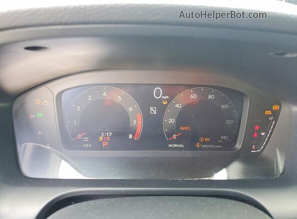 3HDSA2H77SM716119 2025 ACURA ADX Gray Սարքավորումների վահանակի տեսք