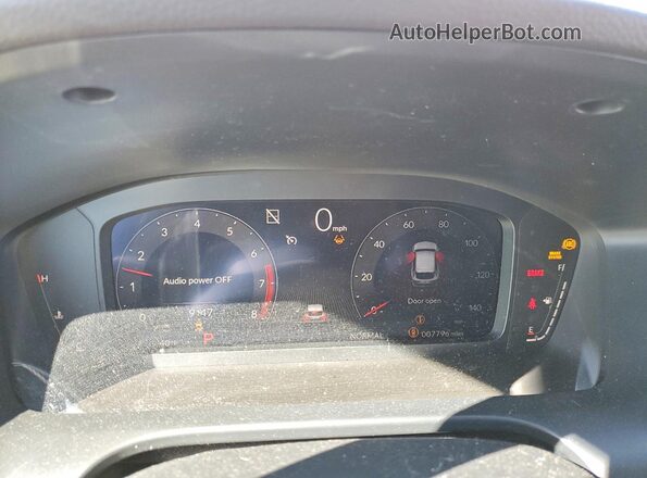 3HDSA2H7XSM706801 2025 ACURA ADX White Вид щитка приладів