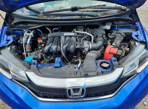 3HGGK5H44KM701641 2019 HONDA FIT Blue Вид задньої частини салону