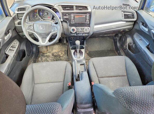3HGGK5H44KM701641 2019 HONDA FIT Blue Вид панелі приладів