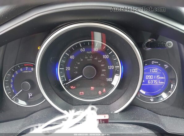 3HGGK5H48KM724565 2019 HONDA FIT White უკანა სავარძლების ხედი