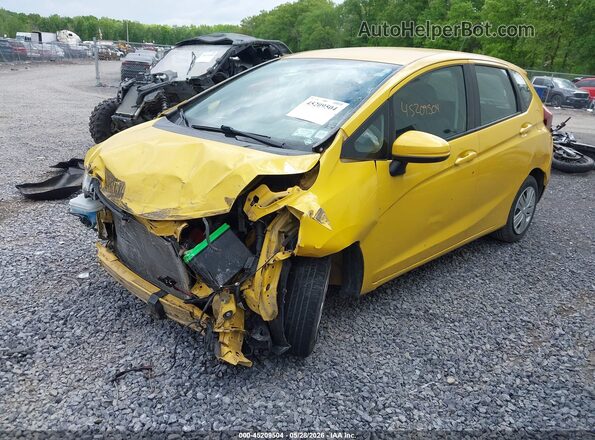 3HGGK5H4XJM703246 2018 HONDA FIT Yellow წინა მარცხენა ხედი სამი მეოთხედიდან