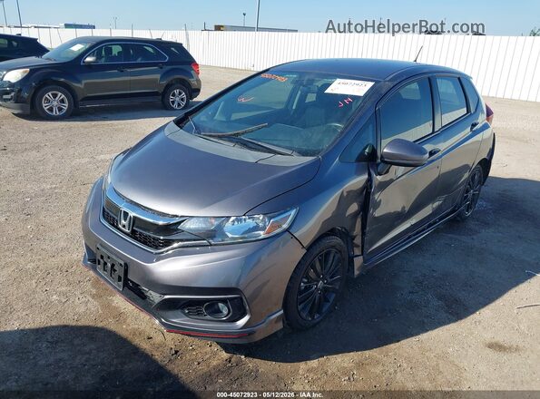 3HGGK5H61JM707316 2018 HONDA FIT Gray 
