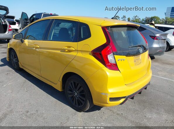 3HGGK5H76JM703500 2018 HONDA FIT Желтый Задняя левая четверть