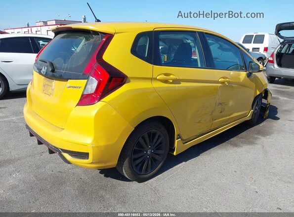 3HGGK5H76JM703500 2018 HONDA FIT Желтый Задняя правая четверть