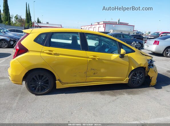 3HGGK5H76JM703500 2018 HONDA FIT Желтый Вид задней части салона
