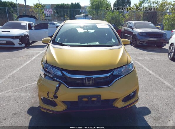 3HGGK5H76JM703500 2018 HONDA FIT Желтый Вид щитка приборов