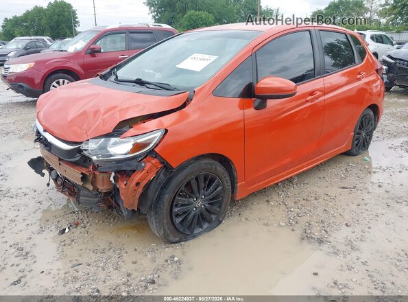 3HGGK5H77JM707250 2018 HONDA FIT Orange Front left