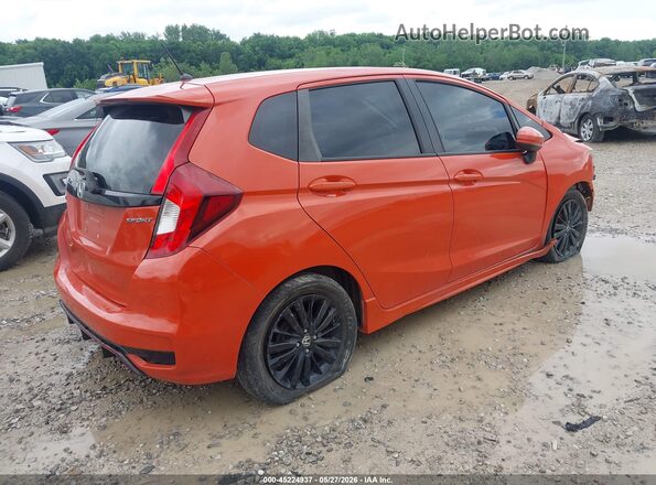 3HGGK5H77JM707250 2018 HONDA FIT Orange Rear right