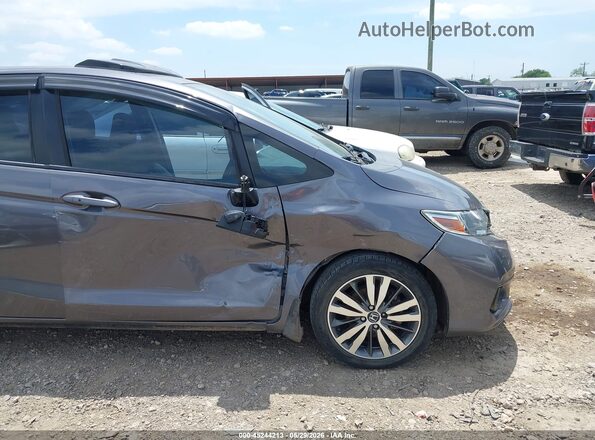 3HGGK5H80JM707969 2018 HONDA FIT Gray Front view