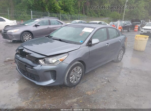 3KPA24AB2KE217694 2019 KIA RIO Gray Передня ліва чверть