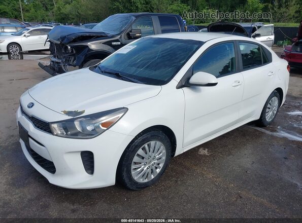 3KPA24AB4JE086489 2018 KIA RIO White Vista tres cuartos delantera izquierda