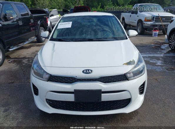 3KPA24AB4JE086489 2018 KIA RIO White Vista del cuadro de instrumentos