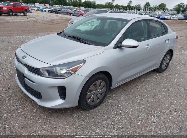 3KPA24AB8KE184944 2019 KIA RIO Silver წინა მარცხენა ხედი სამი მეოთხედიდან