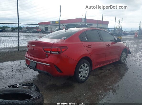 3KPA24AD0PE620145 2023 KIA RIO Red უკანა მარჯვენა