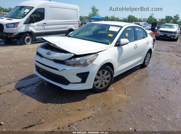 3KPA24AD1ME430334 2021 KIA RIO White წინა მარცხენა ხედი სამი მეოთხედიდან