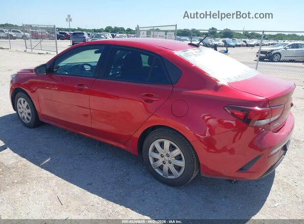 3KPA24AD1NE432554 2022 KIA RIO Red უკანა მარცხენა