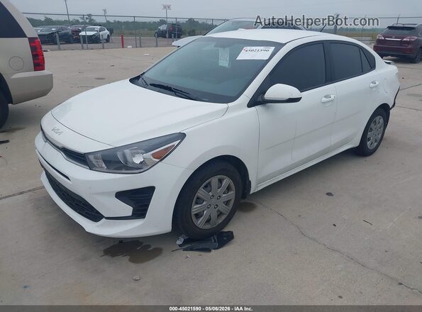 3KPA24AD1PE575975 2023 KIA RIO White წინა მარცხენა ხედი სამი მეოთხედიდან