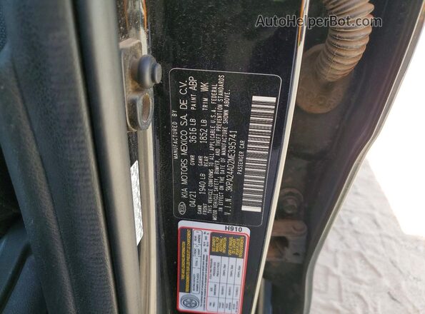 3KPA24AD2ME395741 2021 KIA RIO Black ძრავის განყოფილების ხედი