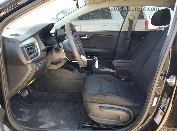 3KPA24AD2ME395741 2021 KIA RIO Black წინა სალონის ხედი