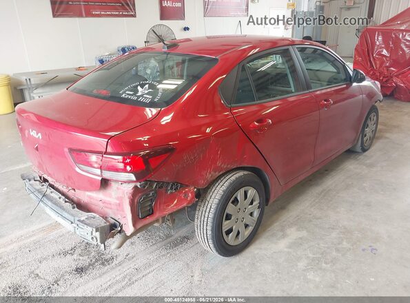 3KPA24AD2NE443062 2022 KIA RIO Red Задня права чверть